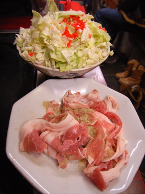 美富士食堂：お好み焼き生地