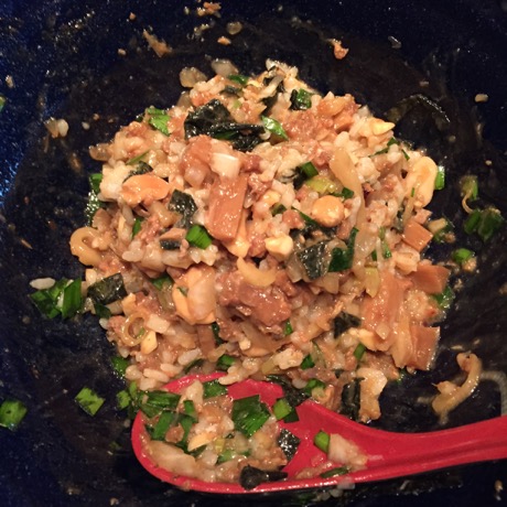 つけ麺 繁田　まぜそば　〆飯付