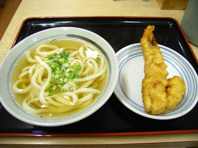 清水屋：かけ＋ゲソ天